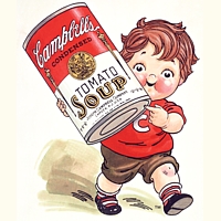 Advertising characters Campbell's Soup and Campbell's Kids
