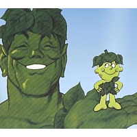 Advertising characters Green Giant and Sprout