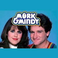 Television characters Mork and Mindy Robin Williams Pam Dawber