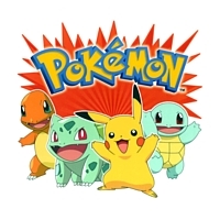 Cartoon and Video Game characters Pokemon Pikachu, Squirtle, Eevie, Bulbasaur