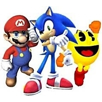Video Game Characters Pacman Pac-Man Donkey Kong Mario Yoshi