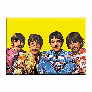 Classic Rock Music Collectibles - The Beatles Sgt Pepper Large Metal Magnet