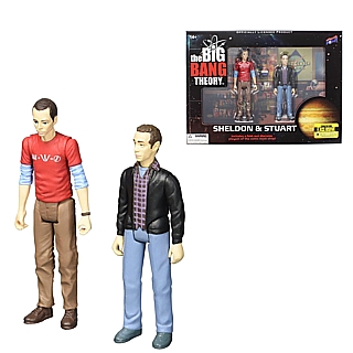Television Sitcom Collectibles - The Big Bang Theory Sheldon and Stuart Action Figures Limited Edition of 2400 Exclusive Bif Bang Pow