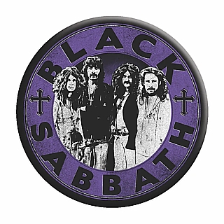 Heavy Metal Music Collectibles - Black Sabbath Large Round Metal Magnet