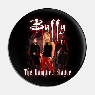 Horror Television Series Collectibles - Buffy the Vampire Slayer Metal Pinback Button