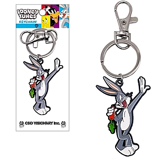 Looney Tunes Collectibles - Bugs Bunny Enameled Metal Keychain Keyring
