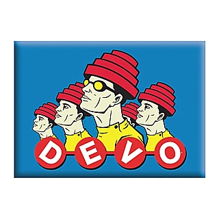 1980's Music Collectibles - DEVO Band Metal Magnet