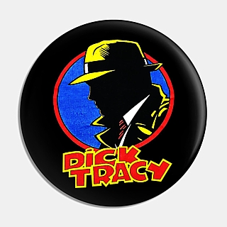 Movie and Comic Strip Character Collectibles - Dick Tracy Metal Pinback Button