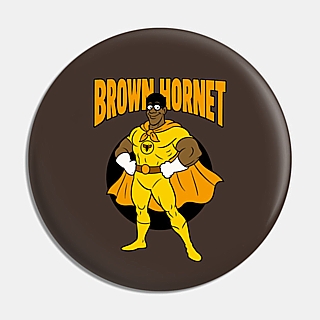 lassic Cartoon Characters Collectibles - Fat Albert Brown Hornet Metal Pinback Button