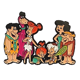 Television Character Collectibles - Hanna Barbera's The Flintstones and The Rubbles Metal Enamel Lapel Pin or Tie Tack