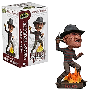 Horror Movie Collectibles - Freddy vs. Jason Freddy Krueger Head Knockers Bobblehead by NECA
