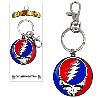 Grateful Dead Collectibles - Steal Your Face Enameled Metal Keychain Keyring