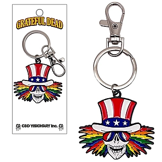 Grateful Dead Collectibles - Uncle Sam Enameled Metal Keychain Keyring