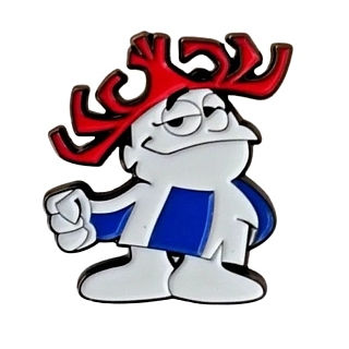 1980's Advertising Icons Collectibles - Hawaiian Punch Punchy Enamel Lapel Pin / Tie Tack