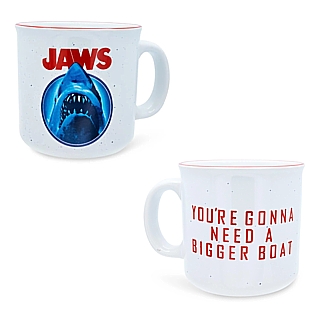 Horror Movie Collectibles - JAWS 20 ounce Ceramic Camper Mug You're Gonna Need a Bigger Boat by Silver Buffalo