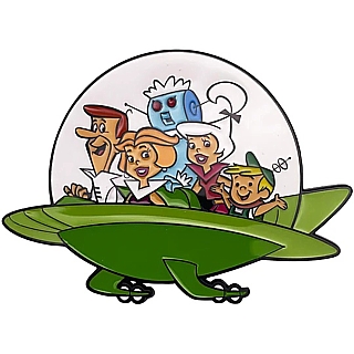 Television Character Collectibles - Hanna Barbera's The Jetsons Family in Saucer Enameled Metal Magnet