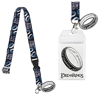 Fantasy Movie Collectibles - Lord of the Rings The One Ring Cloth Lanyard