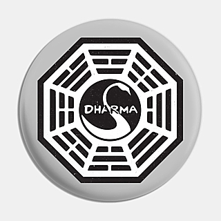 Television Character Collectibles - LOST Dharma Initiative The Swan Station Metal Pinback Button