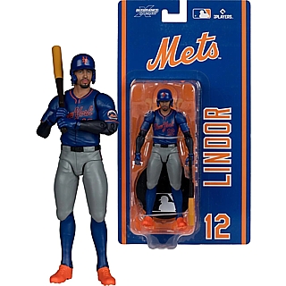 Major League Baseball Collectibles - Francisco Lindor N.Y. Mets 6 Inch Scale Action Figure SportsPicks Wave 1 by McFarlane Toys