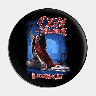 Rock and Roll Collectibles - Ozzy Osbourne Blizzard of Ozz Metal Pinback Button