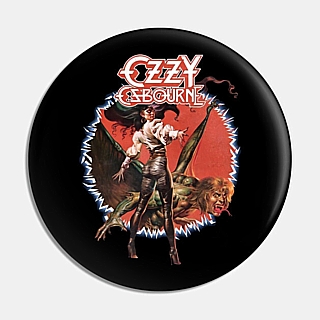 Rock and Roll Collectibles - Ozzy Osbourne Ultimate Sin Metal Pinback Button