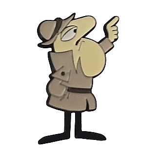 Classic Cartoon Collectibles - Pink Panther  Inspector Clouseau Enamel Lapel Pin / Tie Tack
