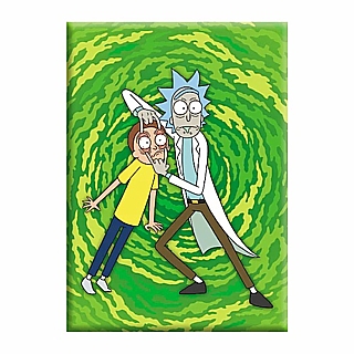 Adult Swim Cartoon Collectibles Rick and Morty Open Your Eyes Large Metal Magnet